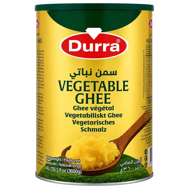Durra Vegetabilisk Ghee 3kg | Autentisk Semne | Shirdell.se