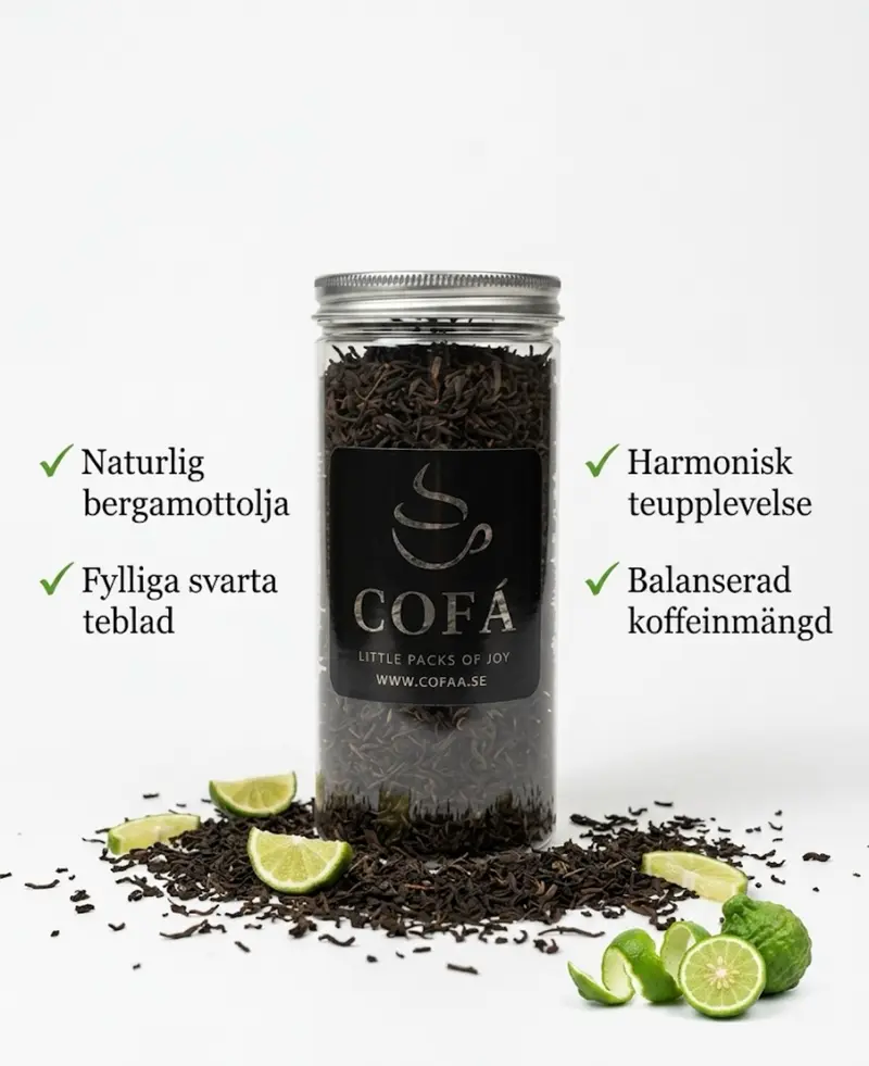 Earl Grey Svart Te - 80g - Floréa