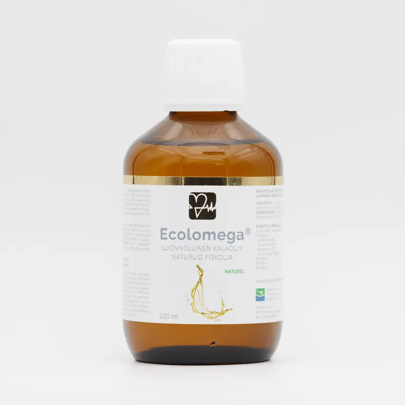 Ecolomega-fiskolja, naturell, 200 ml