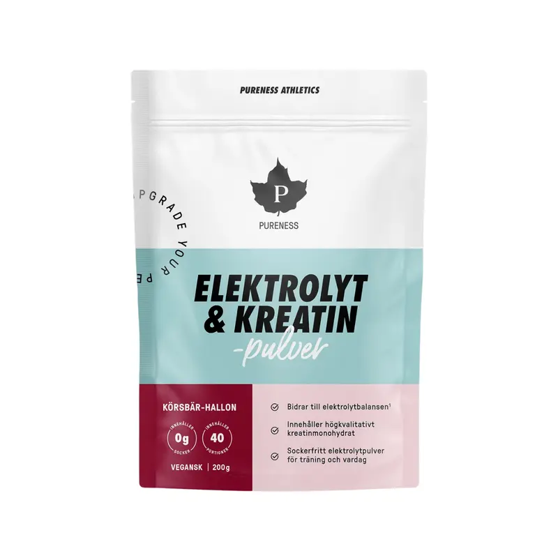 Elektrolyt & Kreatinpulver Körsbär-Hallon 200 g - Pureness