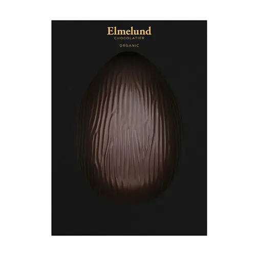 Elmelund Gjutet påskägg mörk 70 % Ø | 130 GR