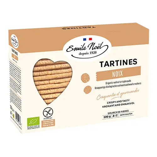 Emile Noël Knäckebröd m valnöt glutenfri Ekologisk | 200 g