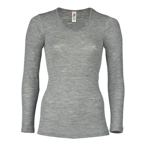 Engel Natur Blus Merinoull & Silke Light Grey | Stl. 34/36