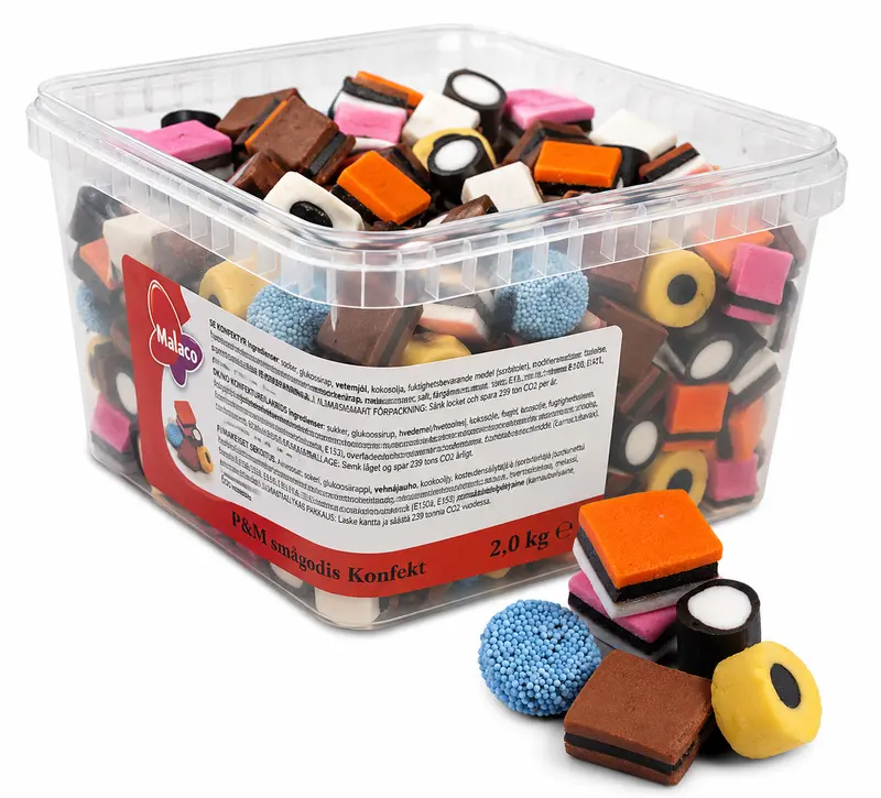 Engelsk konfekt 2kg Malaco Storpack