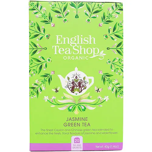 English Tea Shop Jasmine Green Tea Ekologisk | 20 påsar