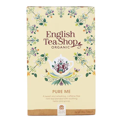 English Tea Shop Koffeinfri Te Pure Me Ekologisk | 20 påsar