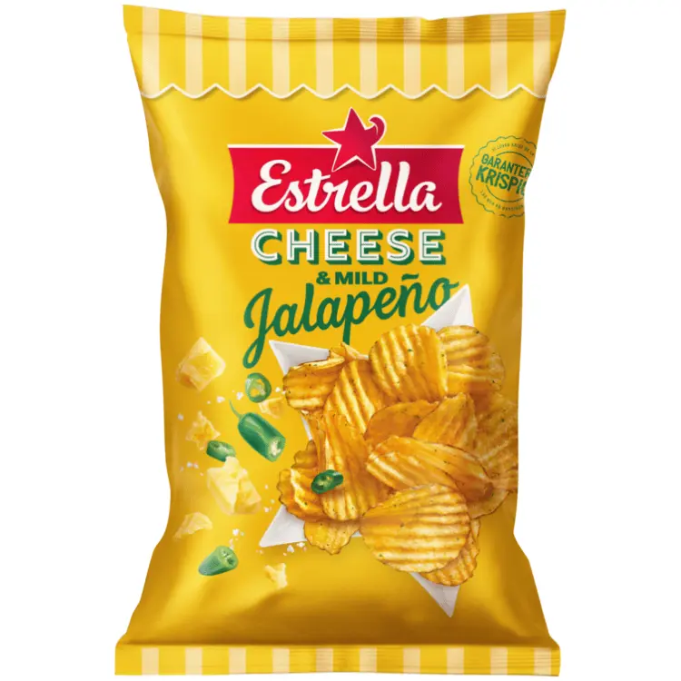 Estrella Cheese & Mild Jalapeno 21 X 175 G