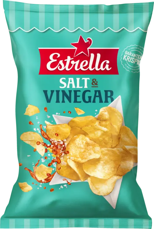 Estrella Salt & Vinegar Chips 20 X 160 G