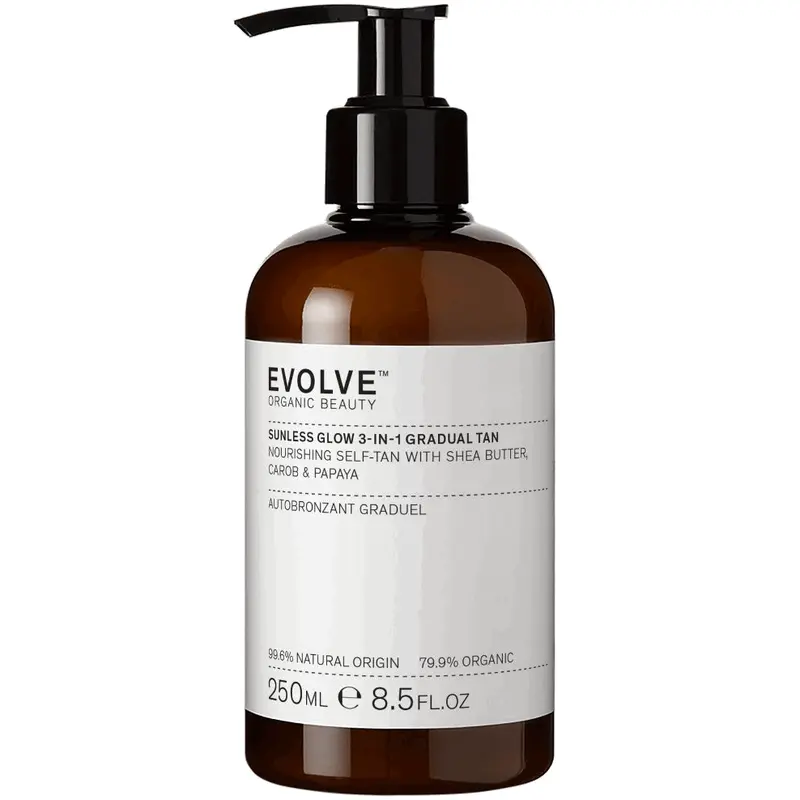 Evolve – Organic Beauty Sunless Glow 3-in-1 Gradual Tan, 250 ml