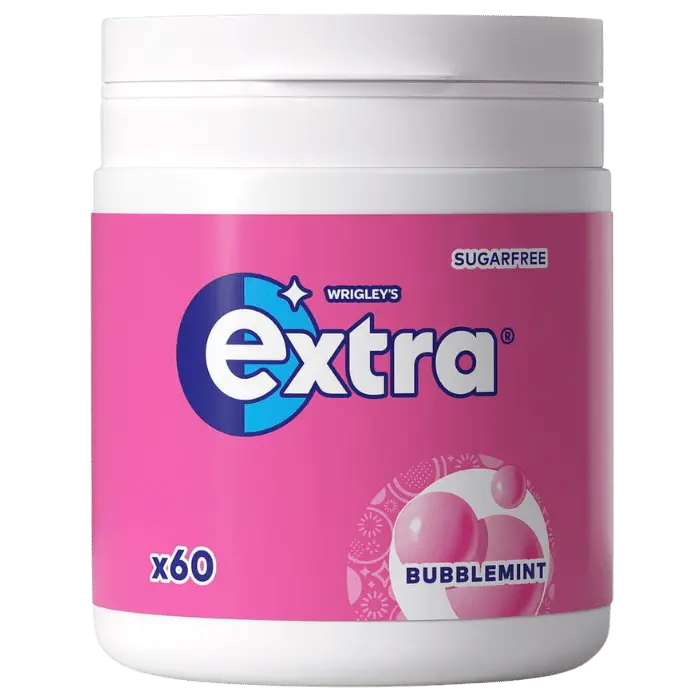 Extra Bottle Bubblemint 6 X 84 G
