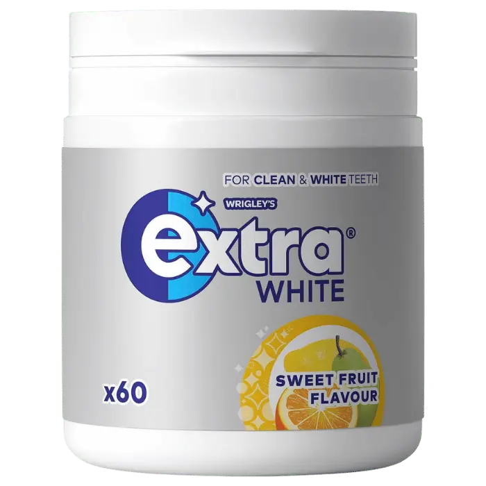 Extra Bottle White Sweet Fruit 6 X 84 G