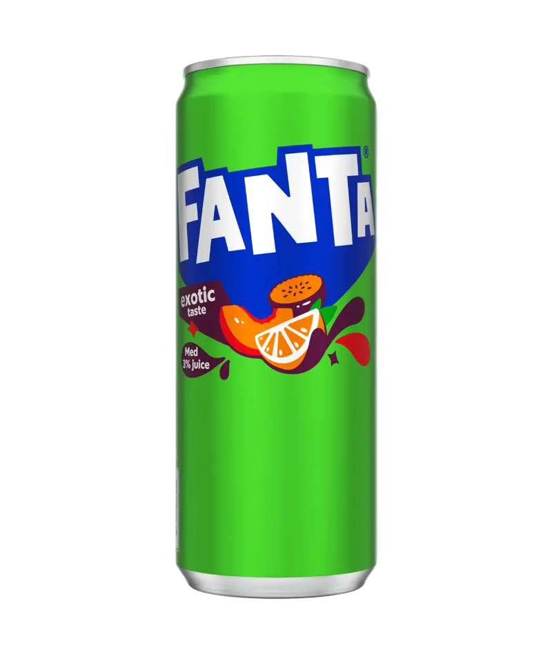 Fanta Exotic 33cl burk 20-pack