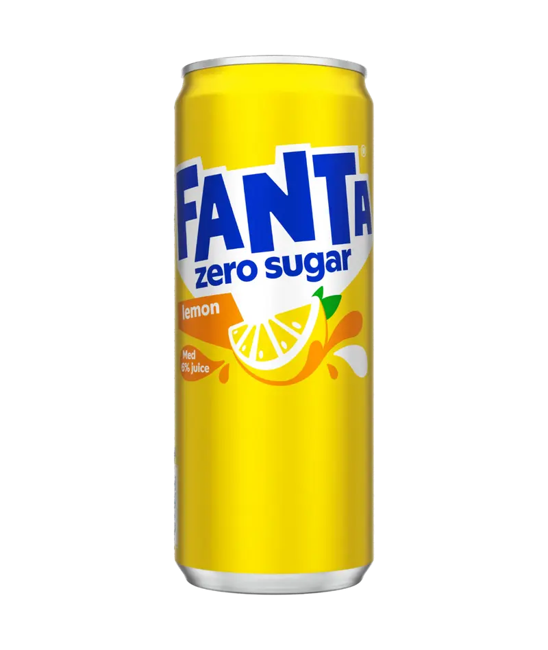 Fanta Lemon Zero 33cl burk 20-pack