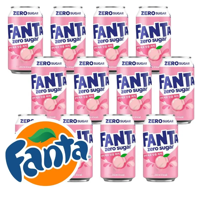 Fanta Peach Zero 12 x 350ml