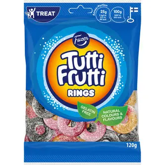 Fazer Tutti Frutti Rings 24 X 120 G