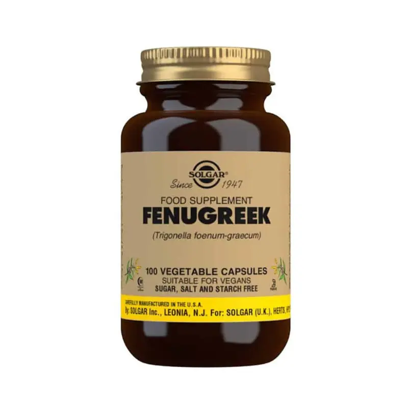 Fenugreek, 62 g, 100 vegetabiliska kapslar
