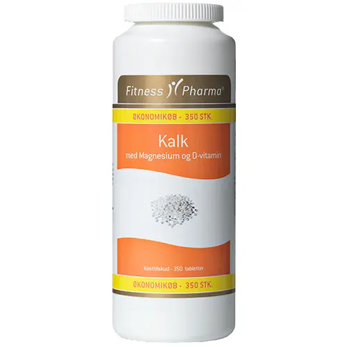Fitness Pharma Kalk m. magnesium + D-vitamin | 350 tabletter