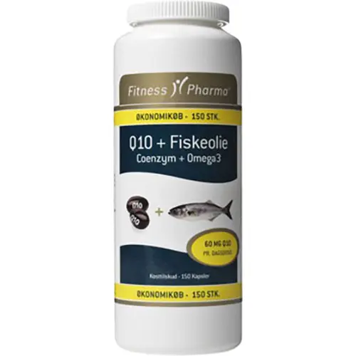 Fitness Pharma Q10 & Fiskolja | 150 kapslar