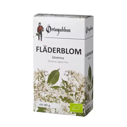 Fläderblom blomma, 80g EKO
