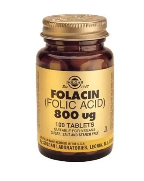 Folacin (Folic Acid) 800 µg, 41 g, 100 tabletter