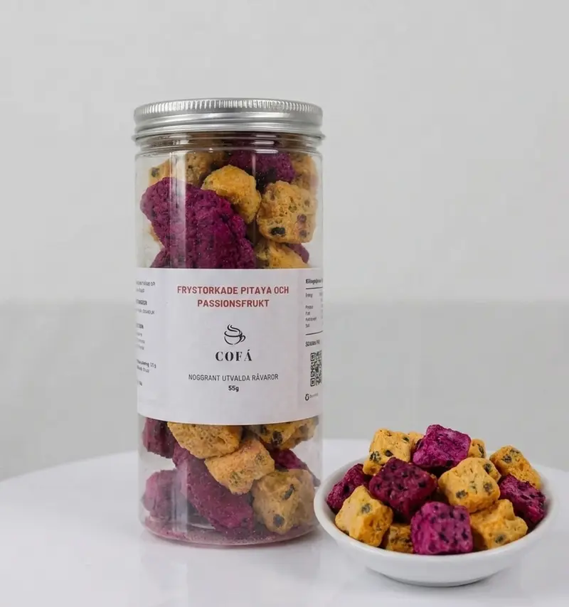 Frystorkad pitaya och passionsfrukt - 55g