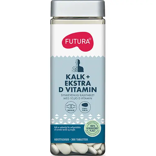 Futura Kalk + Extra D-vitamin | 300 tabletter