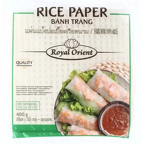 Fyrkantiga Rispapper 22cm 400g, Royal Orient