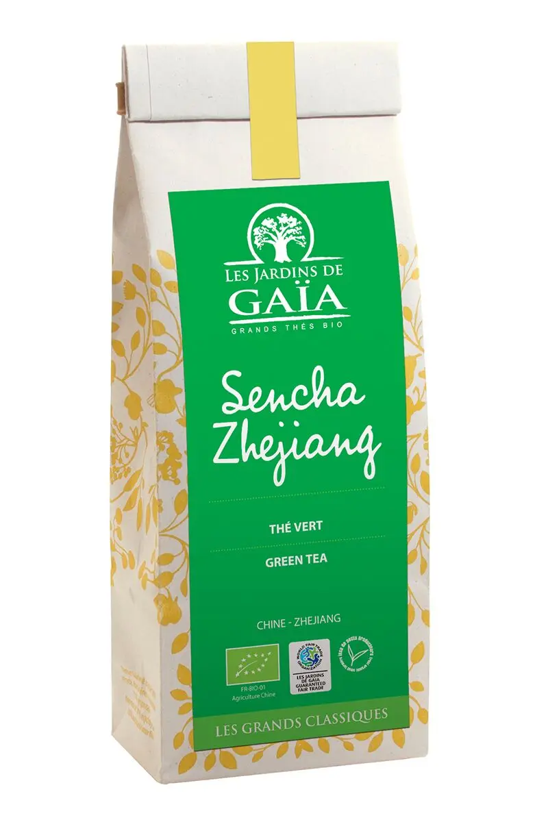Gaia Sencha Zhejiang, löst te, 100 g