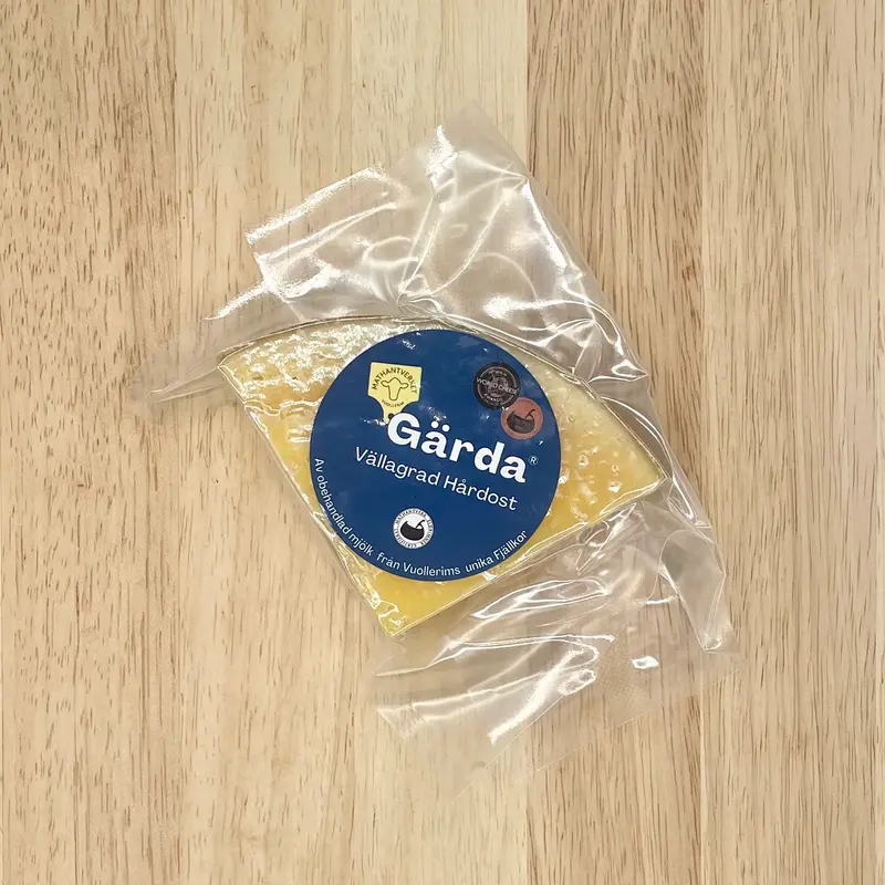 Gärda långlagrad hårdost i, ca 140g/bit