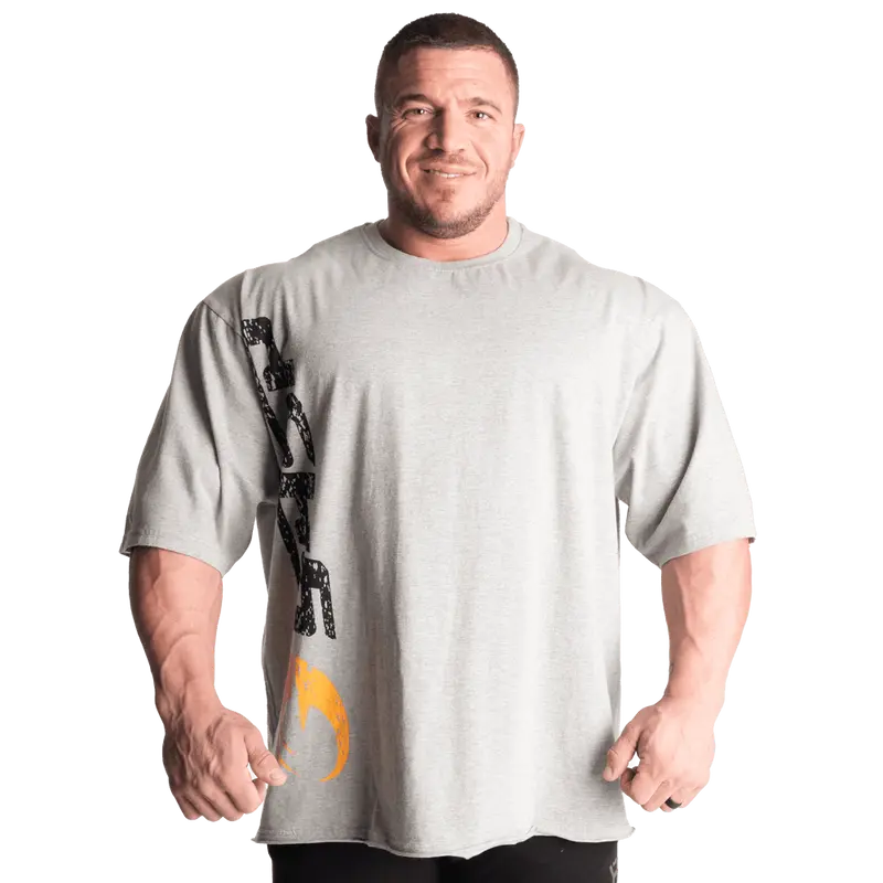 GASP Iron Tee - Greymelange/Black