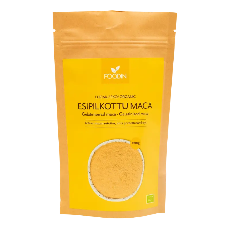 Gelatiniserad maca, förspjälkat, 200 g