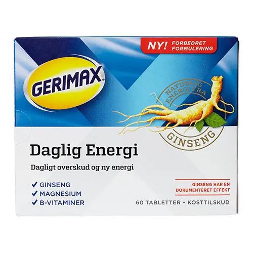Gerimax Daglig Energi | 60 tabletter