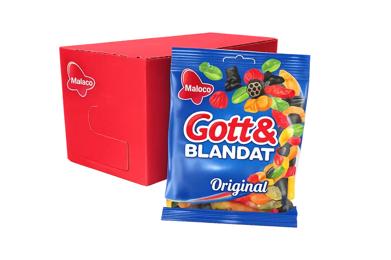 Gott & Blandat 160g 36st Malaco Hel kartong Storpack ( Bf2026-11-17) *Utförsäljning*