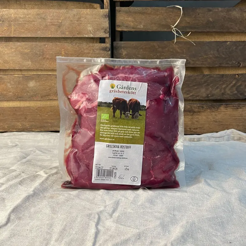 Grillskivor gräsbeteskött EKO 0,5kg