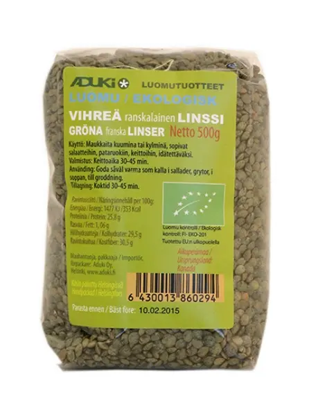 Gröna franska linser, 500 g