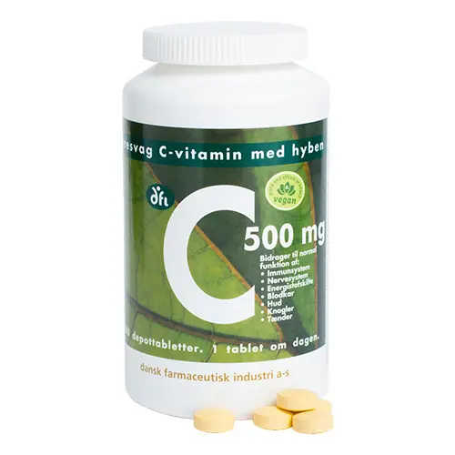 Grønne dfi vitaminer C500 Med Nypon | 240 tabletter