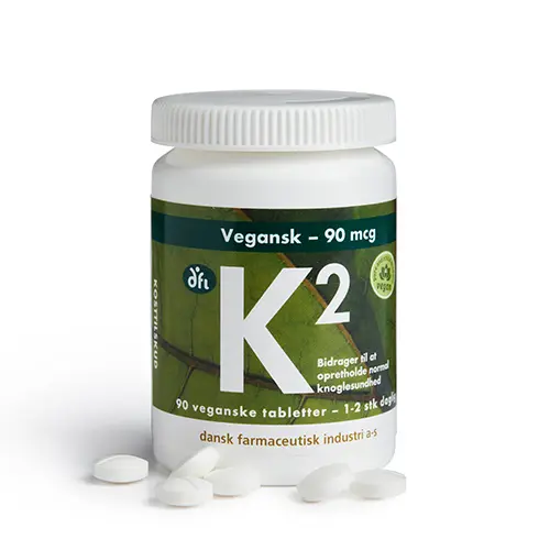 Grønne dfi vitaminer K2 Vitamin 90 Mikrogram | 90 tabletter