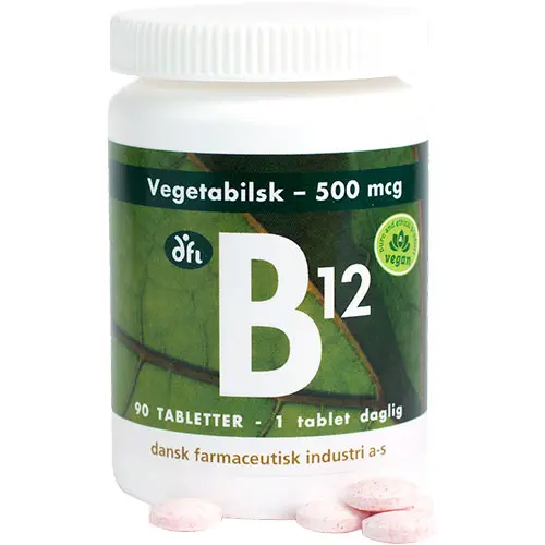 Grønne dfi vitaminer Vitamin B12 | 90 tabletter