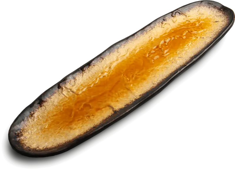 Gul Sushi fat avlång Yaketa 41 x 11,5 cm | H2 cm
