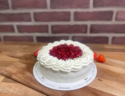 Hallontårta special 8 pers