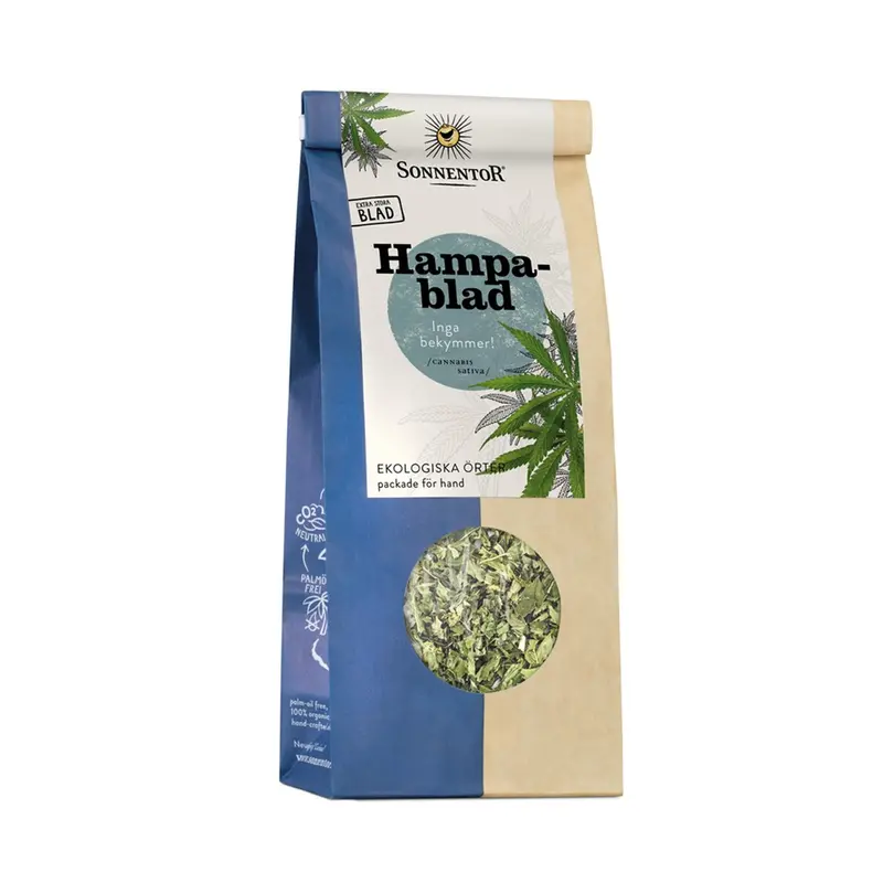Hampablad, 40 g Eko
