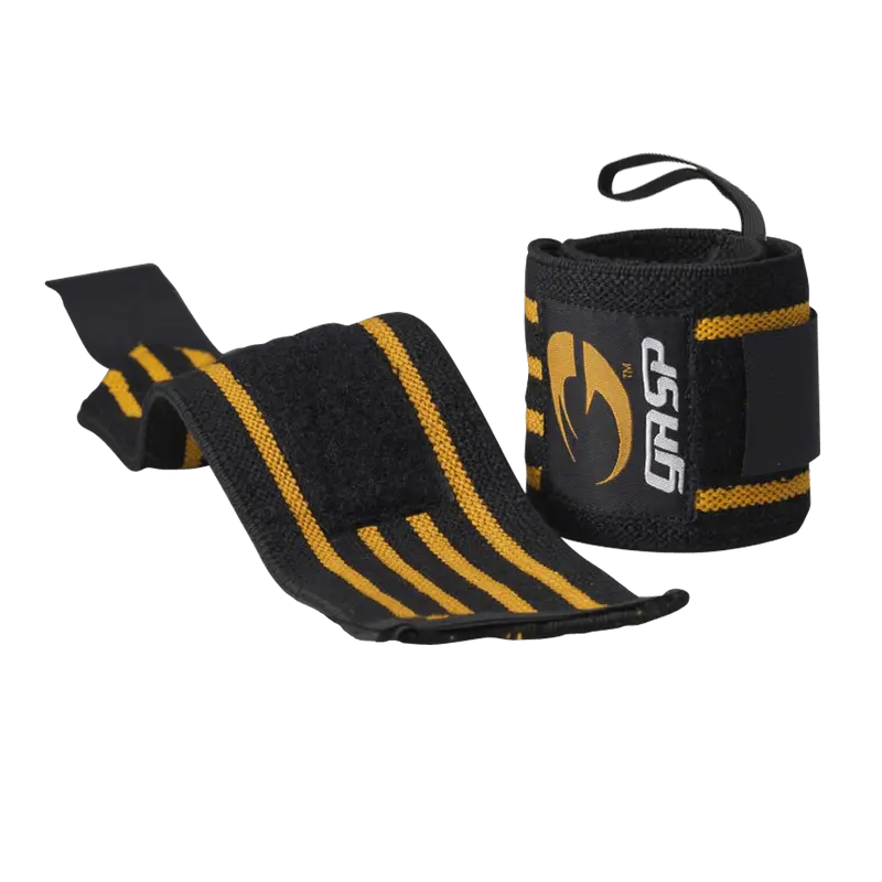 Hardcore Wrist Wraps - Black/Yellow