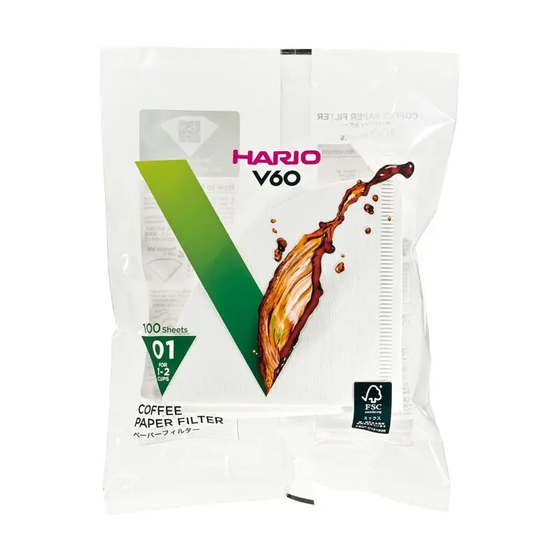 Hario Pappersfilter – V60-01 – 100-pack