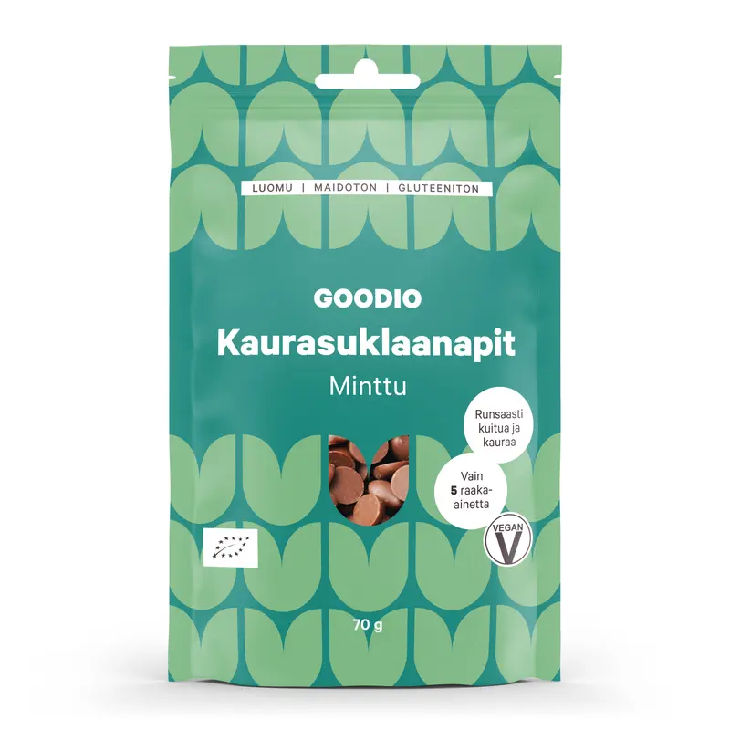 Havrechokladpåse, mynta, 70 g