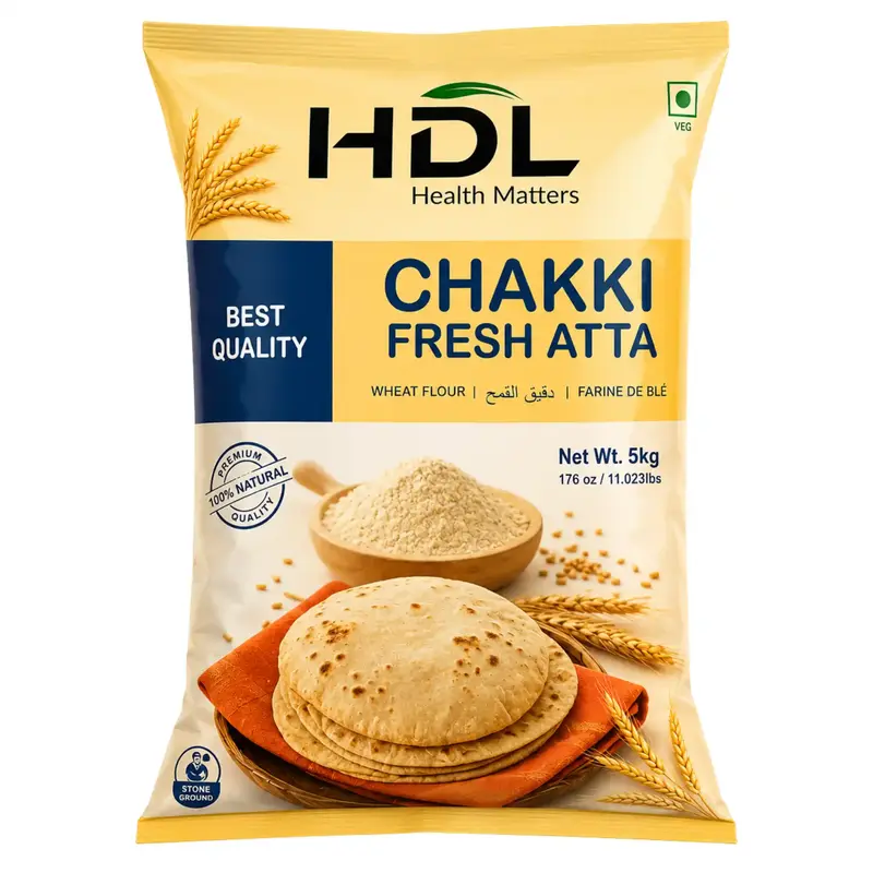 HDL Chakki Atta Chapati Mjöl 5kg – Grunden till mjuka och smakrika chapatis!