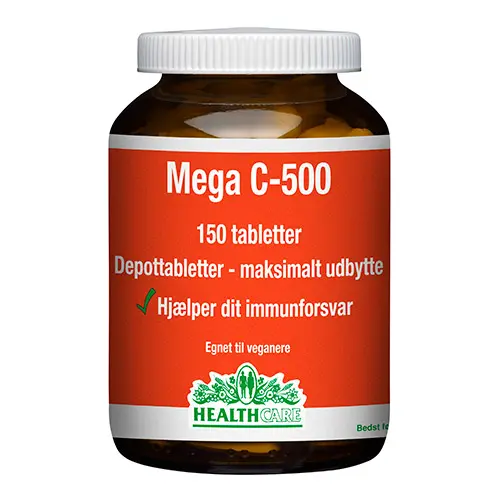 HealthCare Mega C 500 Mg | 150 tabletter