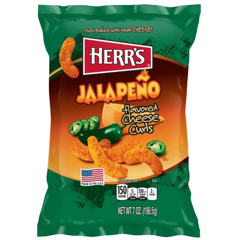 Herr's Jalapeno Poppers Cheese Curls 170g