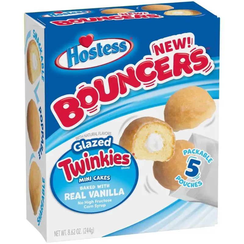 Hostess BOUNCERS Glazed Mini Cakes 244g