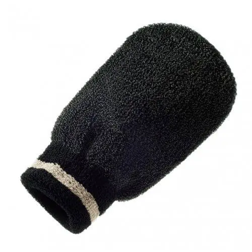 Hydréa London Exfoliating Spa Mitt Black / Skrubbhandske Hårdhet 4