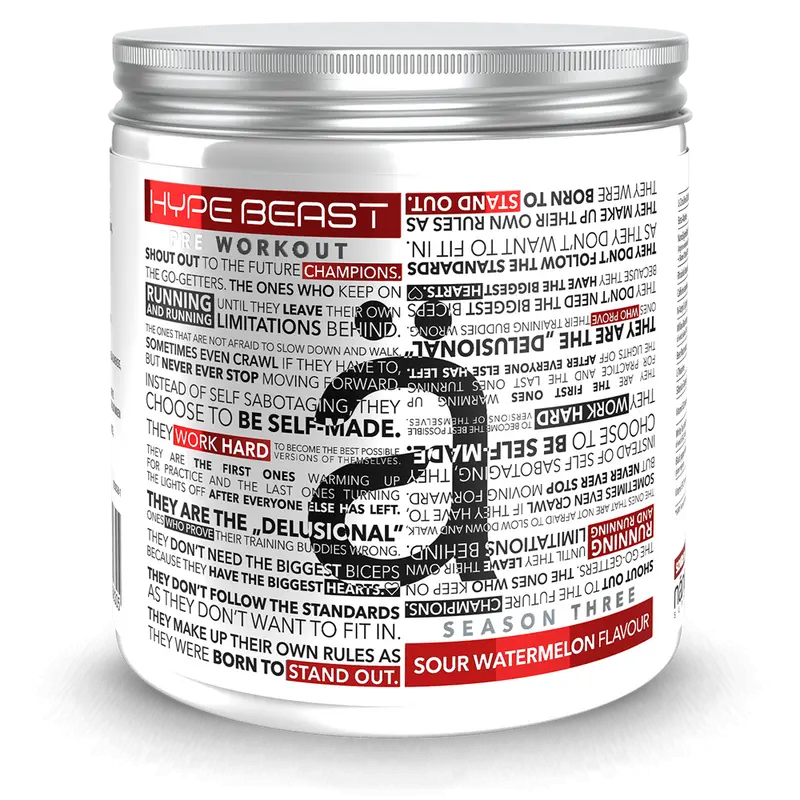 HypeBeast Pre-Workout Sour Watermelon - 320g.